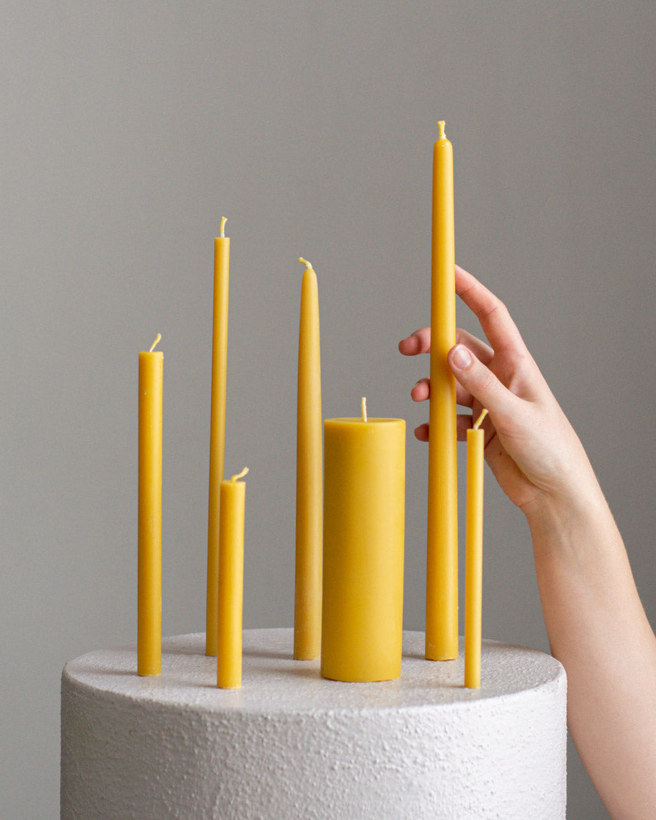 Biciu vasko zvakes, naturalios zvakes, bees wax candle