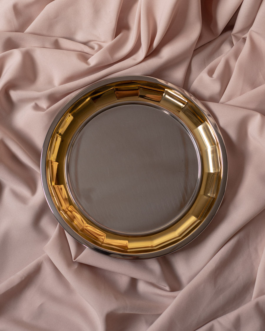 Gottinghen vintažinis padėklas su paauksavimu