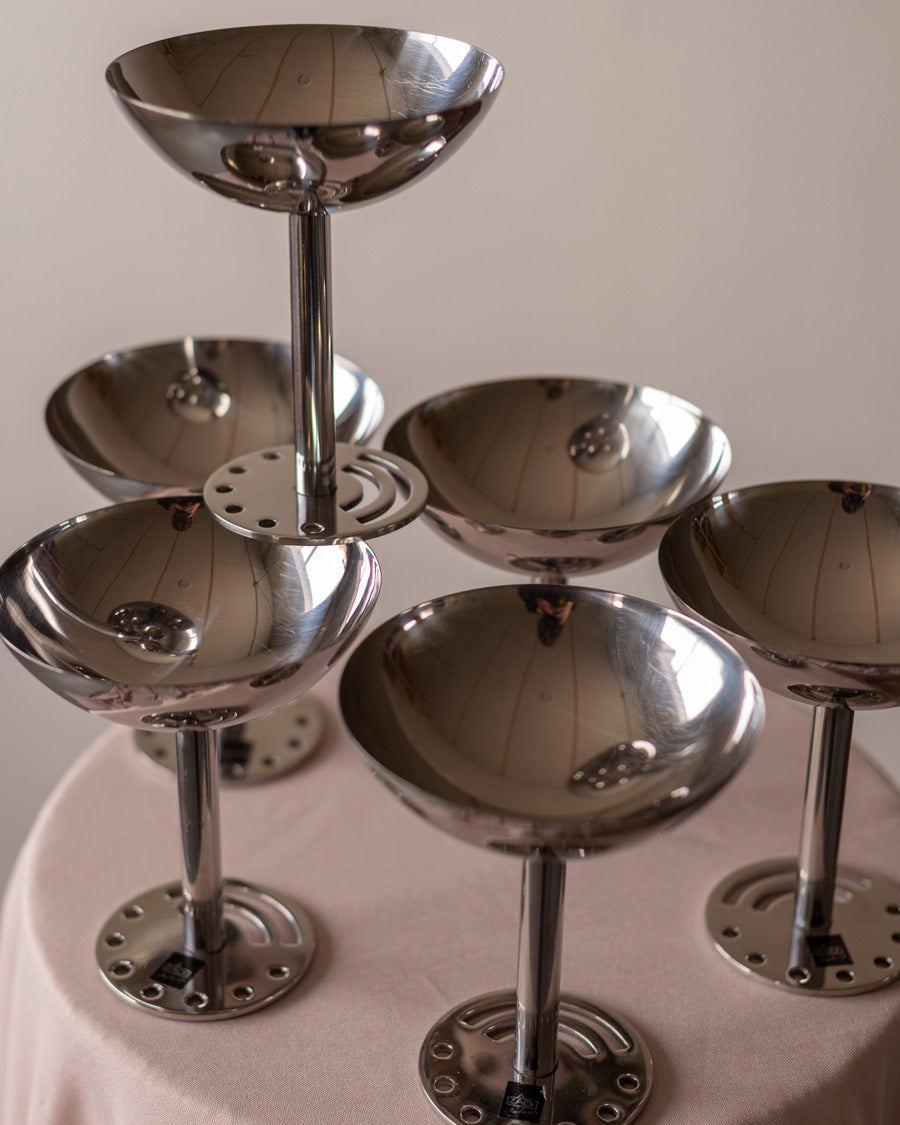 Coupette stiliaus Zack nerūdijančio plieno ledainės