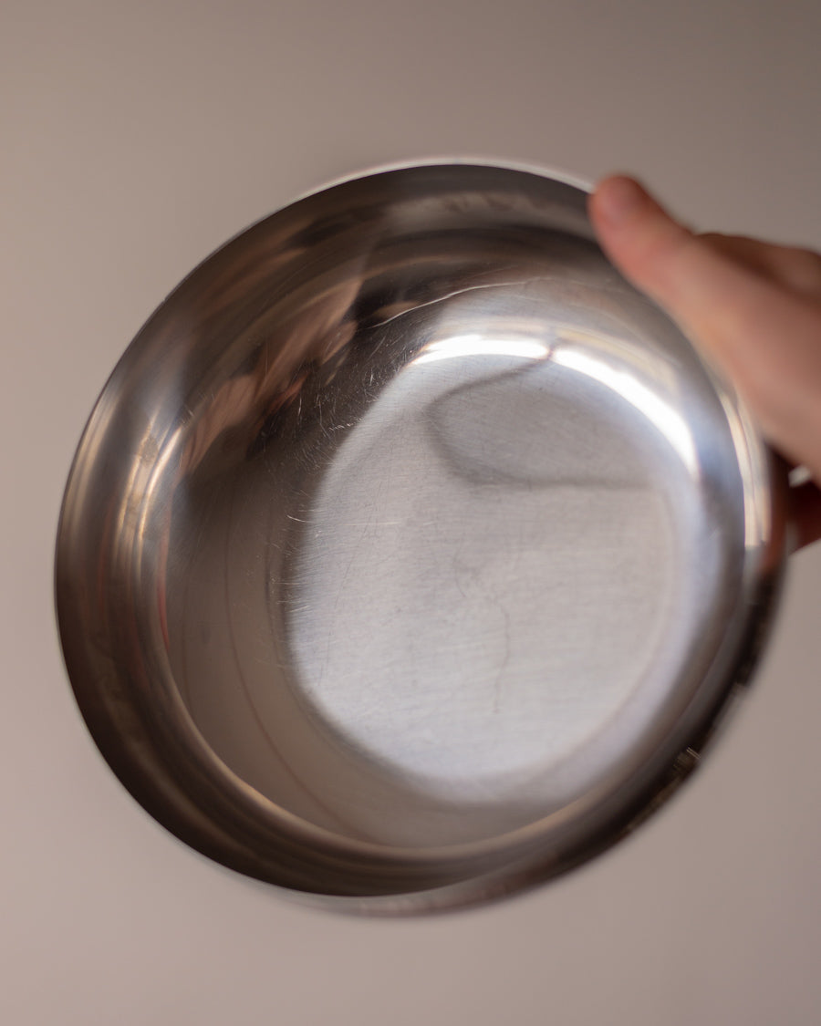 Poliruoto plieno minimalistinio dizaino dubuo