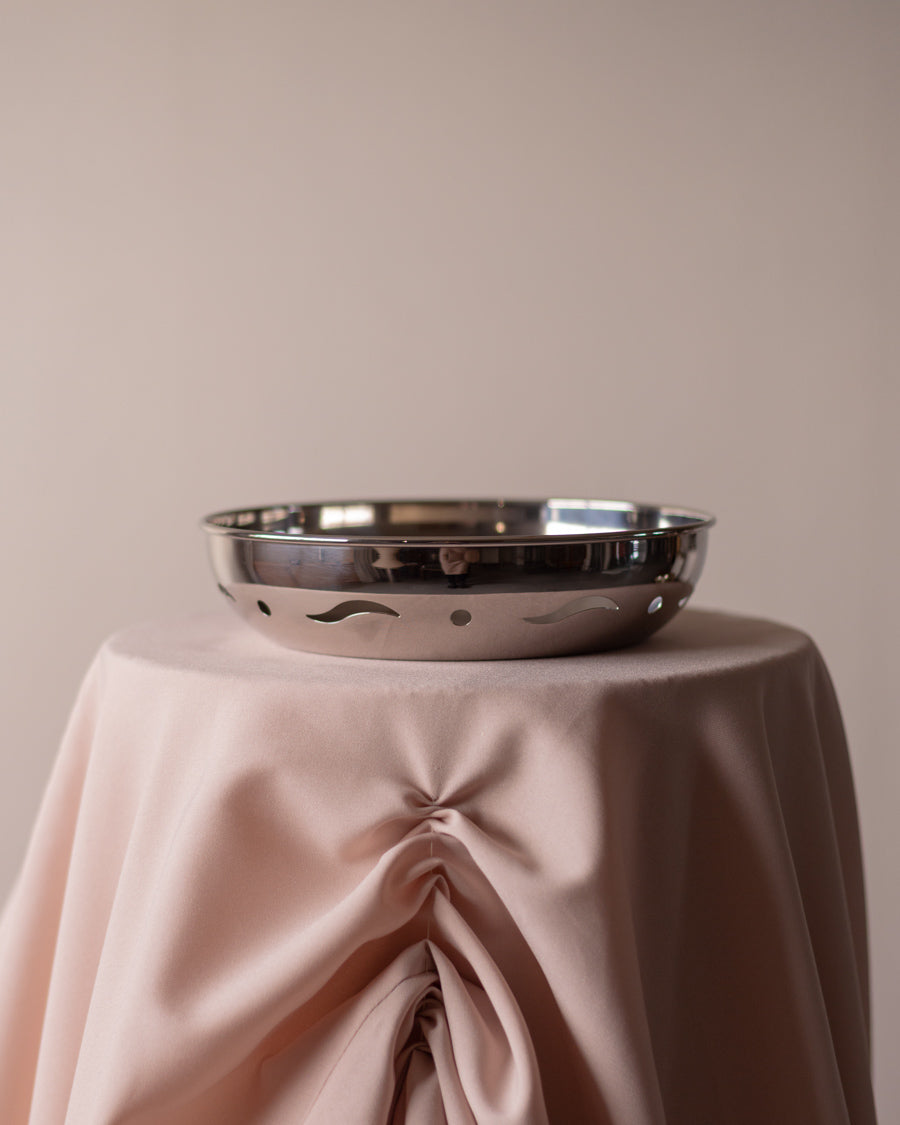 Nerūdijančio plieno dubuo su pjaustinėtais šonais