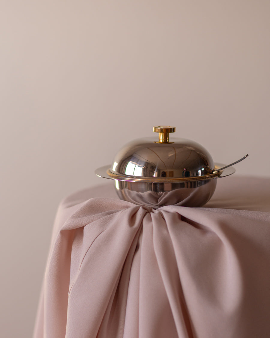 Morinox auksu dekoruotas indelis su šaukšteliu