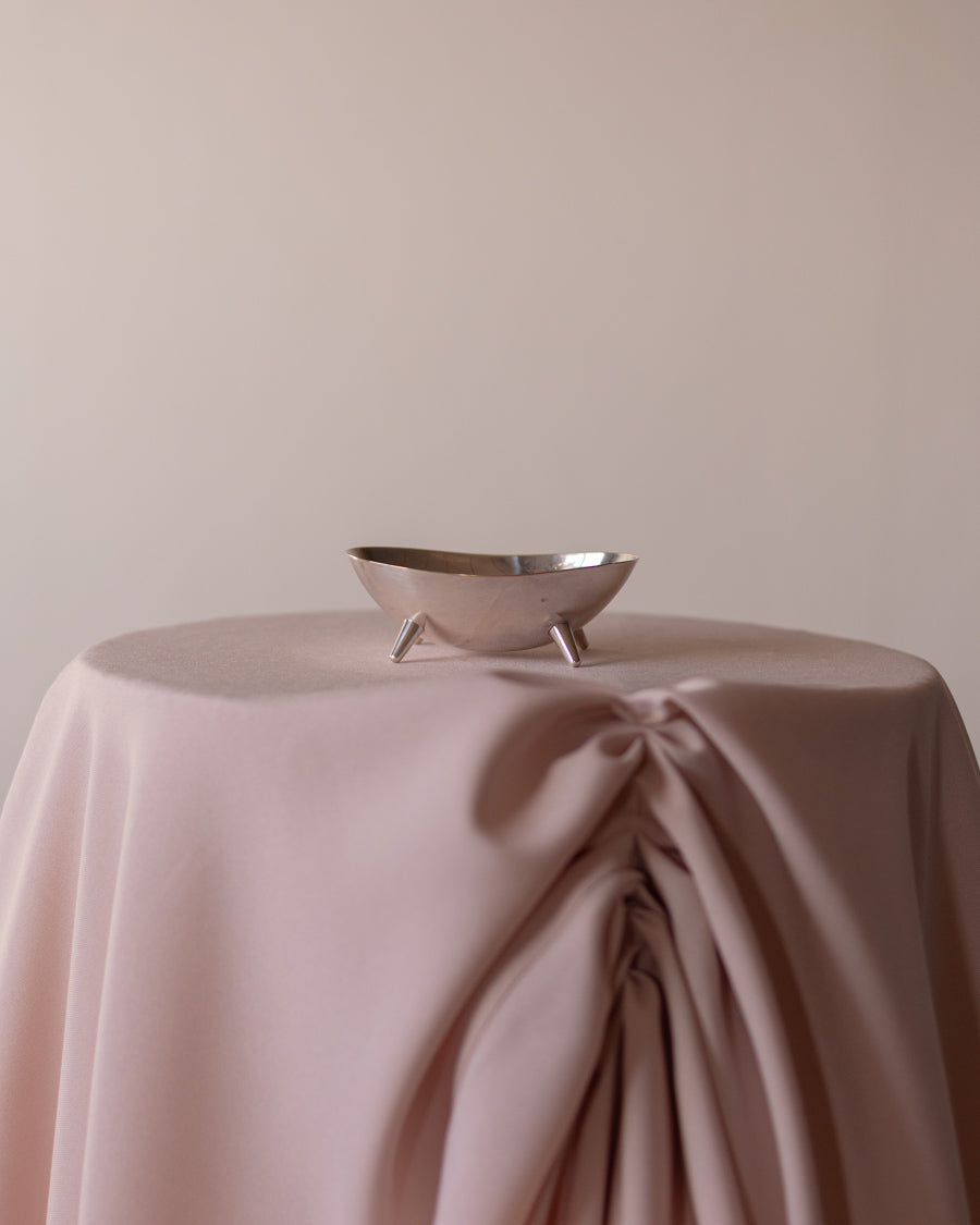 Sidabru dengtas mini dubenėlis ant kojelių