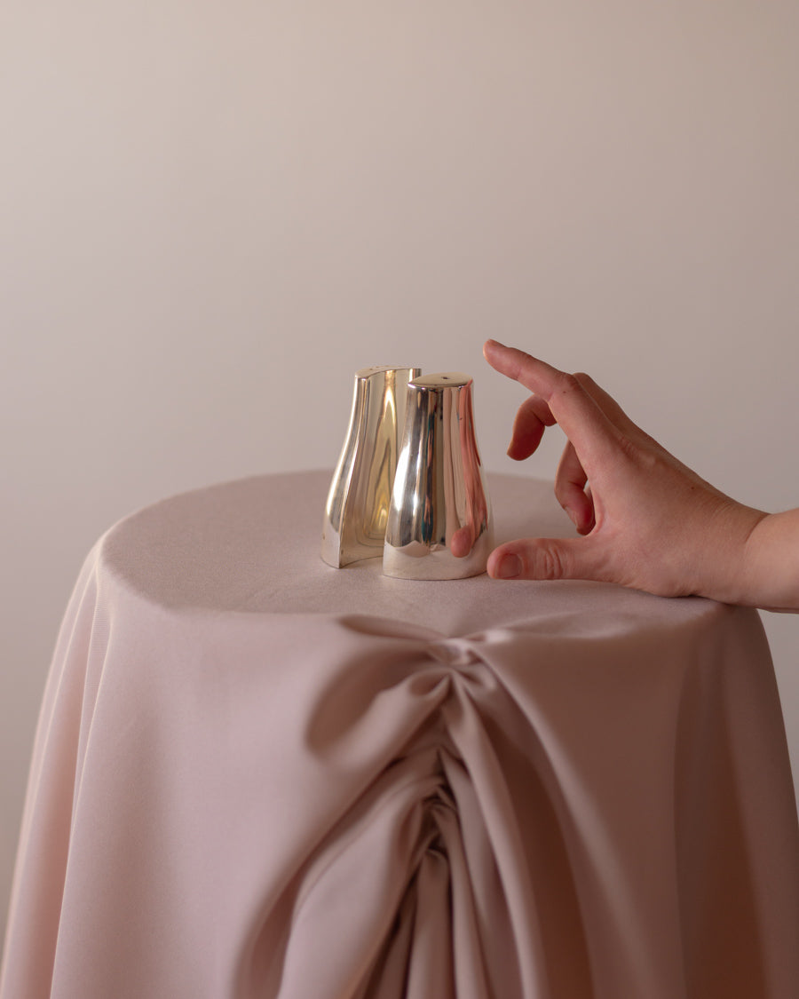 Vintažinės sidabru dengtos prieskoninės