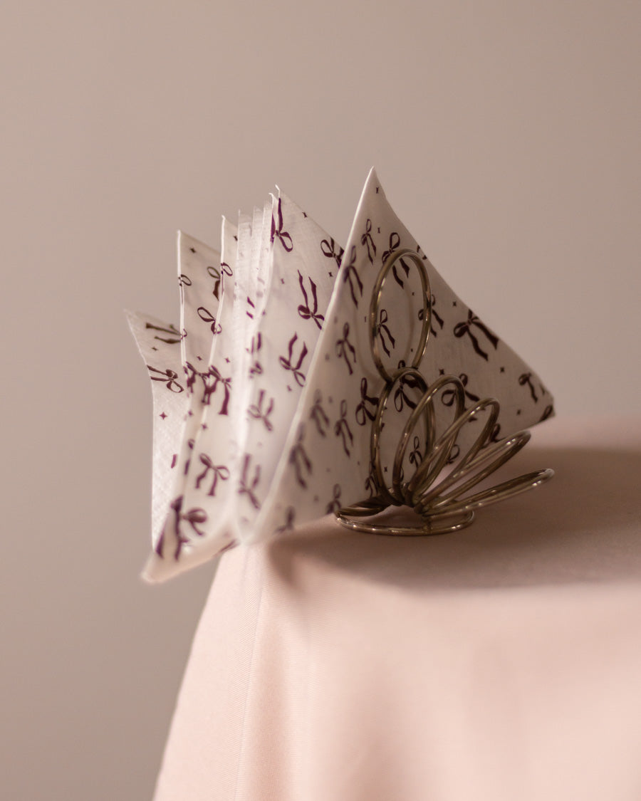 Vintažinis servetėlių laikiklis - Spiralė