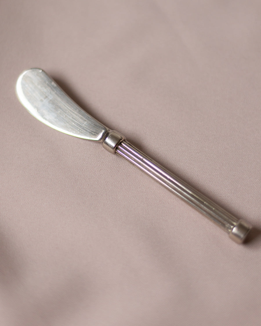 Sidabru dengtas sviesto peiliukas