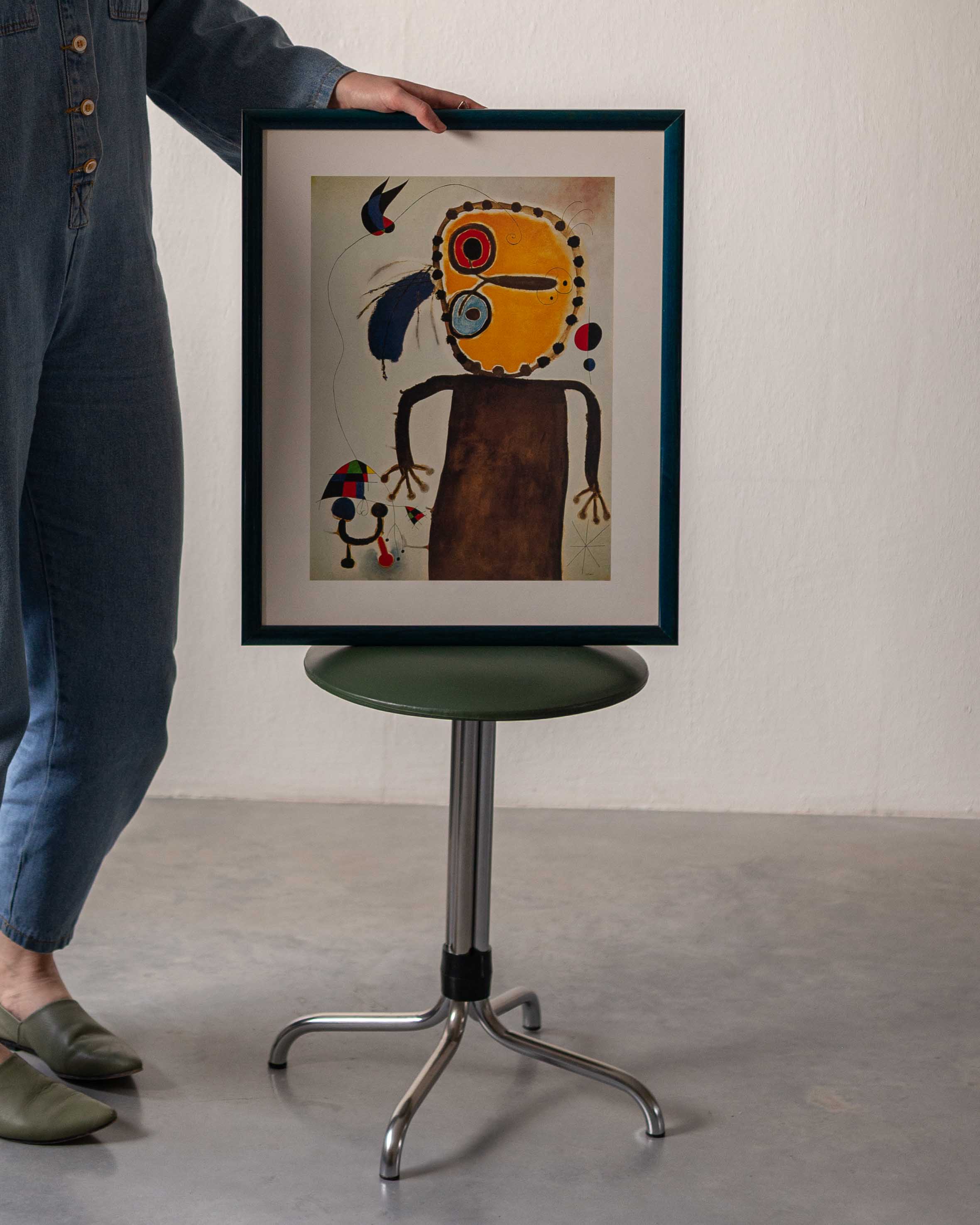 Joan Miró Le Disque Rouge à la Poursuite de l'Alouette vintažinis posteris